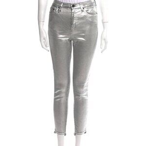 Neon Blonde NWT Metallic Skinny Leg Pants - Size 25